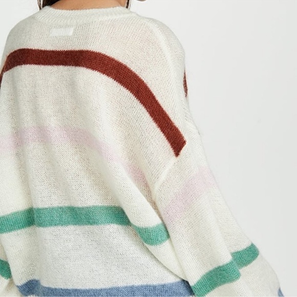 New ANINE BING Lydia Stripe Wool Sweater - Picture 14 of 14